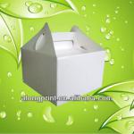 small white cake paperboard box with window