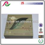 recycled paper box packaging with transparent PVC window