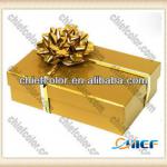 Glossy Golden Chocolate Food Gift Box