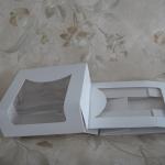 folding food grade OEM logo printing clear plastic cake box/cake box design/paper cake box