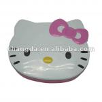 Popular Hello kitty Head Shape Metal Package Tin Cake Box With Embossing CD-212
