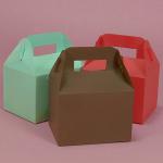 kraft paper cake packaging box with handle
