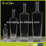 Rectangular Shaped Glass Spirits Bottle BV1043