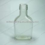 100ml white flat glass bottle for liquid
