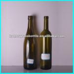 Antique Green Colored Glass Wine Bottle
