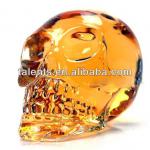 hot sell High quality Cool crystal skull head glass bottle for vodka