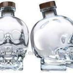 wholesale unique Skull bottleshaped wine glass bottle