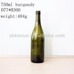 750ml burgundy glass wine bottle 75cl Burgundy bottles