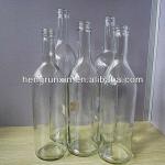 750ml clear glass bottle for wine