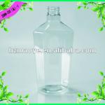 Oblate charming and hot sell 550ml plastic pet wine bottle