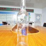 Clear whiskey glass bottle