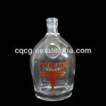 700ml round special shape whiskey glass bottle