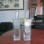 crystal glass square shape 750ml vodka glass bottle