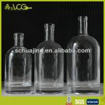 Heavy weighted glass bottles for whisky packaging BV006