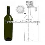 HT1030 750ml bordeaux wine bottle