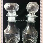 factory directly hot sale 250ml 250g clear individualized design glass wine bottle decorative glass bottle