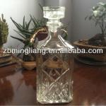 clear glass wine bottles with cap