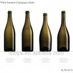 750ml 25 oz Round Standard Champagne bottle (12081A)