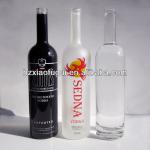 Frosted Flint Glass Vodka Bottle