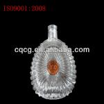 700ml high temperrature high quality xo glass bottle