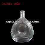 XO trasparent glass bottle