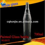 Packing Glass 750ml black glass wine bottles wholesale