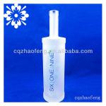 1000ml Long Neck Round Shape Empty Vodka Glass Frosted Bottles