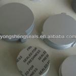 one piece induction seal liner with logo sealed for freshness