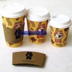 Custom Coffee Paper Cup Sleeve, kraft Paper Sleeve