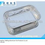 packing with aluminium foil container-airline food container with lid
