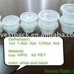 disposable plastic soy sauce cup / portion cup / tasting cup with different volumes