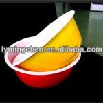 Cheapest Chinese produce disposable plastic double colors bowl