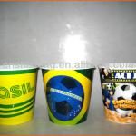 Hot sell round plastic popcorn cup