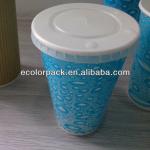 cheap custom logo printed disposable paper cup with lid disposable paper cup