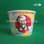 1000ml KFC paper bucket with PP lid