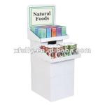 floor tiles display racks and racks/pap cardboard corrugated floor display/folding display shelf