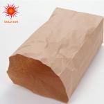2013 fashionable extensible sack kraft paper brown and white color for packing