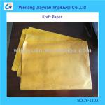30gsm gold yellow color Ribbed kraft paper