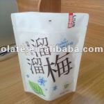 Stand up plastic packaging bag for candy or coffee