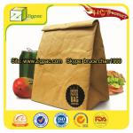 Widely employed in gift application and GB/T28001 certificate approved moisture proof brown paper bag