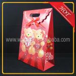 Cartoon cute design resealable handle wedding candy chocolate christmas gift paper bag