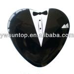 Popular bride and groom heart shape design wedding favor boxes