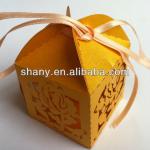 Wedding bridal favor laser cut candy box