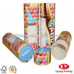 custom moisture proof cardboard paper tubes for food candy chocolate packing