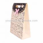 Different second hand kraft paper bags with string handle