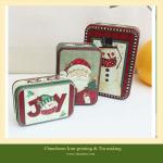 Christmas gift tin box