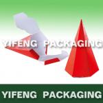 Red foldable conical packing box