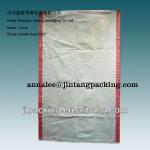 50kg pp woven bag with color tapes