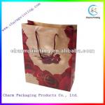 Romantic wedding paper bag