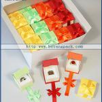 Wholesale romantic paper craft wedding candy boxes